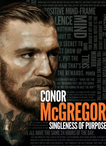Book cover for Connor McGregor Singleness of Purpose